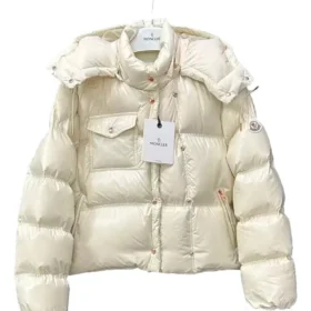 Moncler WHITE Down Jacket “Erea”