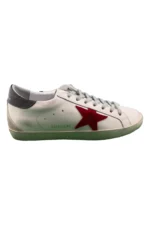 Golden Goose Men's Super-Star with red suede star