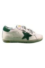 Golden Goose Old School Young with green suede star
