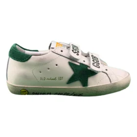 Golden Goose Old School Young with green suede star