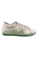 Golden Goose Super-Star with gray suede star and heel tab