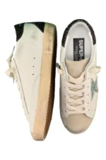 Golden Goose Women's Super-Star with silver star and brown glitter heel tab – Bild 4