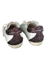 Golden Goose Women's Super-Star with silver star and brown glitter heel tab – Bild 3