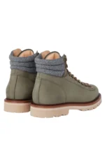 Brunello cucinelli Nubuck mountain-style boots with wool diagonal insert - Image 2