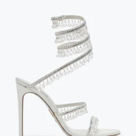 René Caovilla Chandelier Ivory Sandal 105