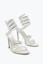 René Caovilla Chandelier Ivory Sandal 105 - Image 6