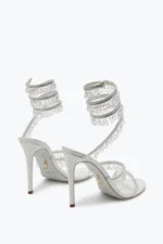 René Caovilla Chandelier Ivory Sandal 105 - Image 5