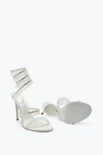 René Caovilla Chandelier Ivory Sandal 105 - Image 3