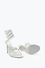 René Caovilla Chandelier Ivory Sandal 105 - Image 3