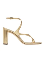 Azie 85  Gold Metallic Nappa Leather Sandals - Image 2