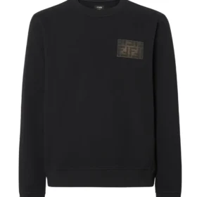 Fendi Black jersey sweatshirt