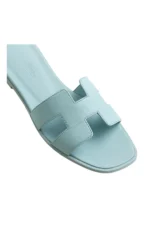 Hermes Oran sandal bleu brume - Image 5
