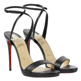 Christian Louboutin Loubi Queen 100 leather sandals