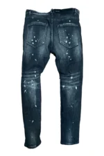 Dsquared2 Black Destroyed Paint Splash Denim - Image 2