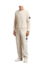 Stone Island RAW Washed Cotton Gabardine Trousers Ivory – Bild 2