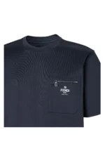 Fendi Navy blue cotton T-shirt - Image 3