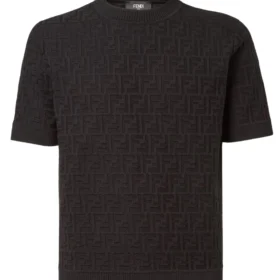 Fendi Black FF cotton pullover