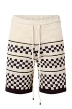 Amiri Loose fit shorts in wool blend with checked design