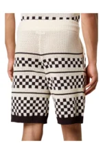 Amiri Loose fit shorts in wool blend with checked design – Bild 3