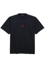 Balenciaga Men's Laurel Classic Medium Fit T-shirt in Faded Black