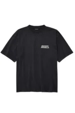 Balenciaga Men's Masking Tape Medium Fit T-shirt in Faded Black