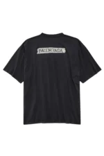 Balenciaga Men's Masking Tape Medium Fit T-shirt in Faded Black - Image 2