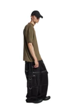 Balenciaga Men's Masking Tape Medium Fit T-shirt in Khaki - Image 3