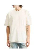 Acne Studios Men's Eresa U Autograph Logo T-Shirt in Off White – Bild 2