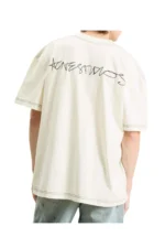 Acne Studios Men's Eresa U Autograph Logo T-Shirt in Off White – Bild 3