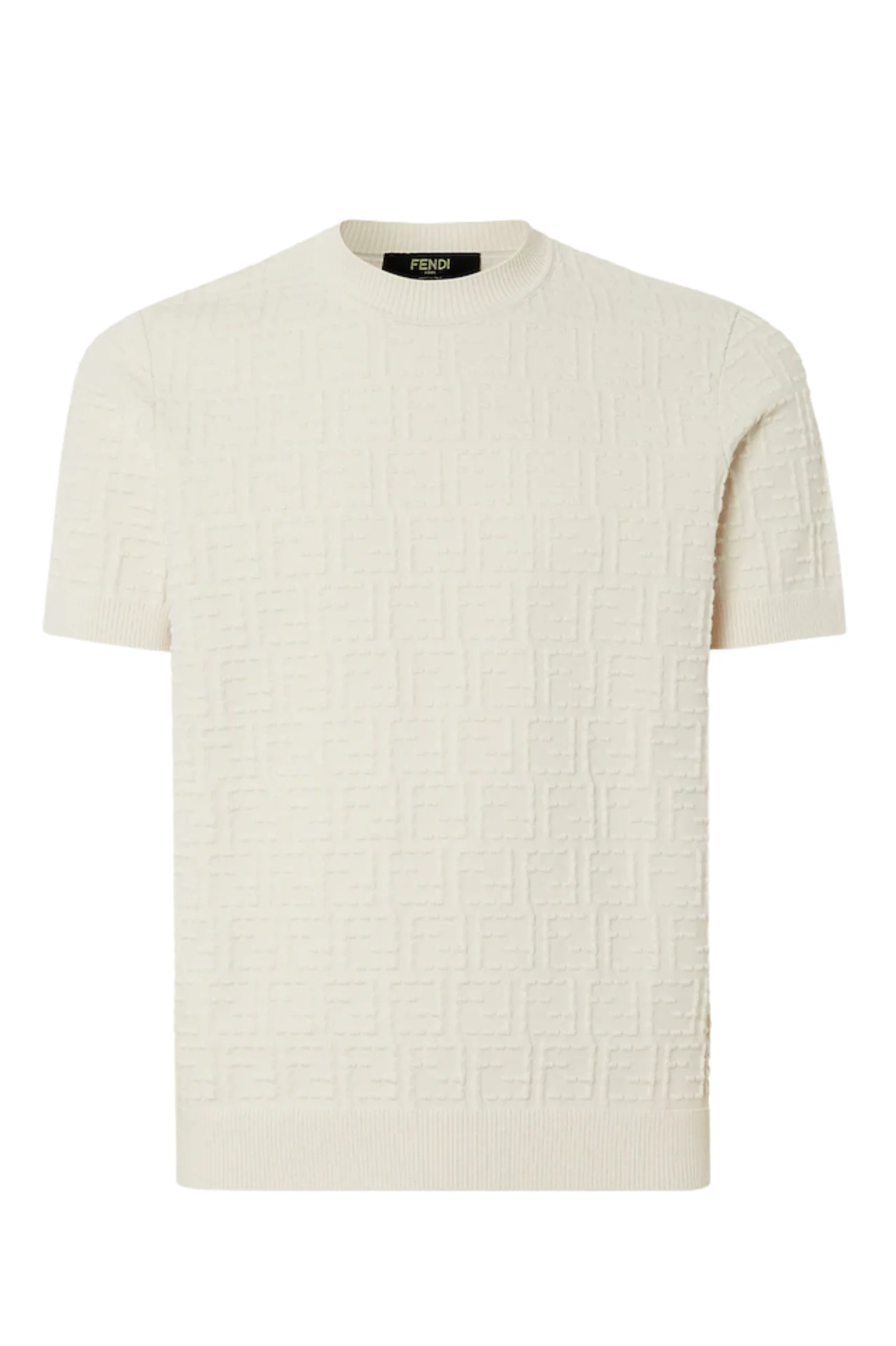 (XXX) FZX051AU7OF1BJD_1 Fendi Beige cotton FF Selleria pullover – Bild 1
