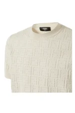 Fendi Beige cotton FF Selleria pullover – Bild 3