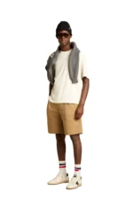 Golden Goose T-shirt in aged white with reverse logo on the back - Jersey Capsule - Image 4