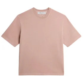 Golden Goose Powder-pink T-shirt with reverse logo on the back - Jersey Capsule