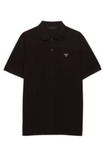 Prada Piqué polo shirt black