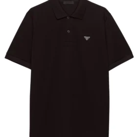 Prada Piqué polo shirt black