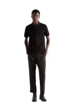 Prada Piqué polo shirt black – Bild 2