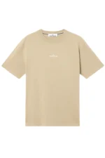 STONE ISLAND - Desert Beige Cotton T-shirt