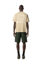 STONE ISLAND - Desert Beige Cotton T-shirt – Bild 5