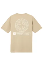 STONE ISLAND - Desert Beige Cotton T-shirt – Bild 6
