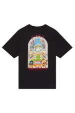 Casablanca Black Tennis Landscape Short Sleeve T‑Shirt