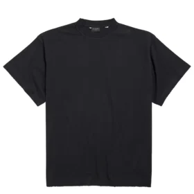 Balenciaga Cotton Distressed Security Tape Logo T-Shirt