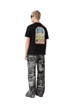 Casablanca Black Tennis Landscape Short Sleeve T‑Shirt – Bild 3