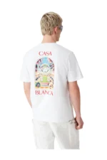 Casablanca White Tennis Landscape Short Sleeve T‑Shirt – Bild 4