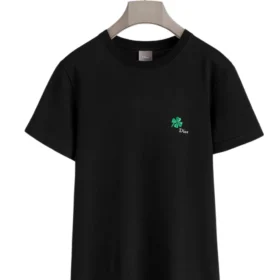 Dior T-Shirt with Dior Clover Embroidery, Regular Fit