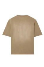 Golden Goose Unisex T-shirt in beige cotton jersey with embroidered logo – Bild 2