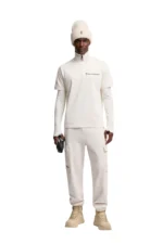 Moncler Embossed Logo Cotton T-Shirt - White