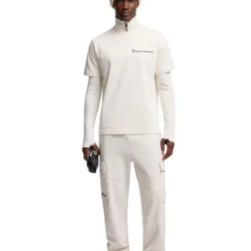 Moncler Embossed Logo Cotton T-Shirt - White