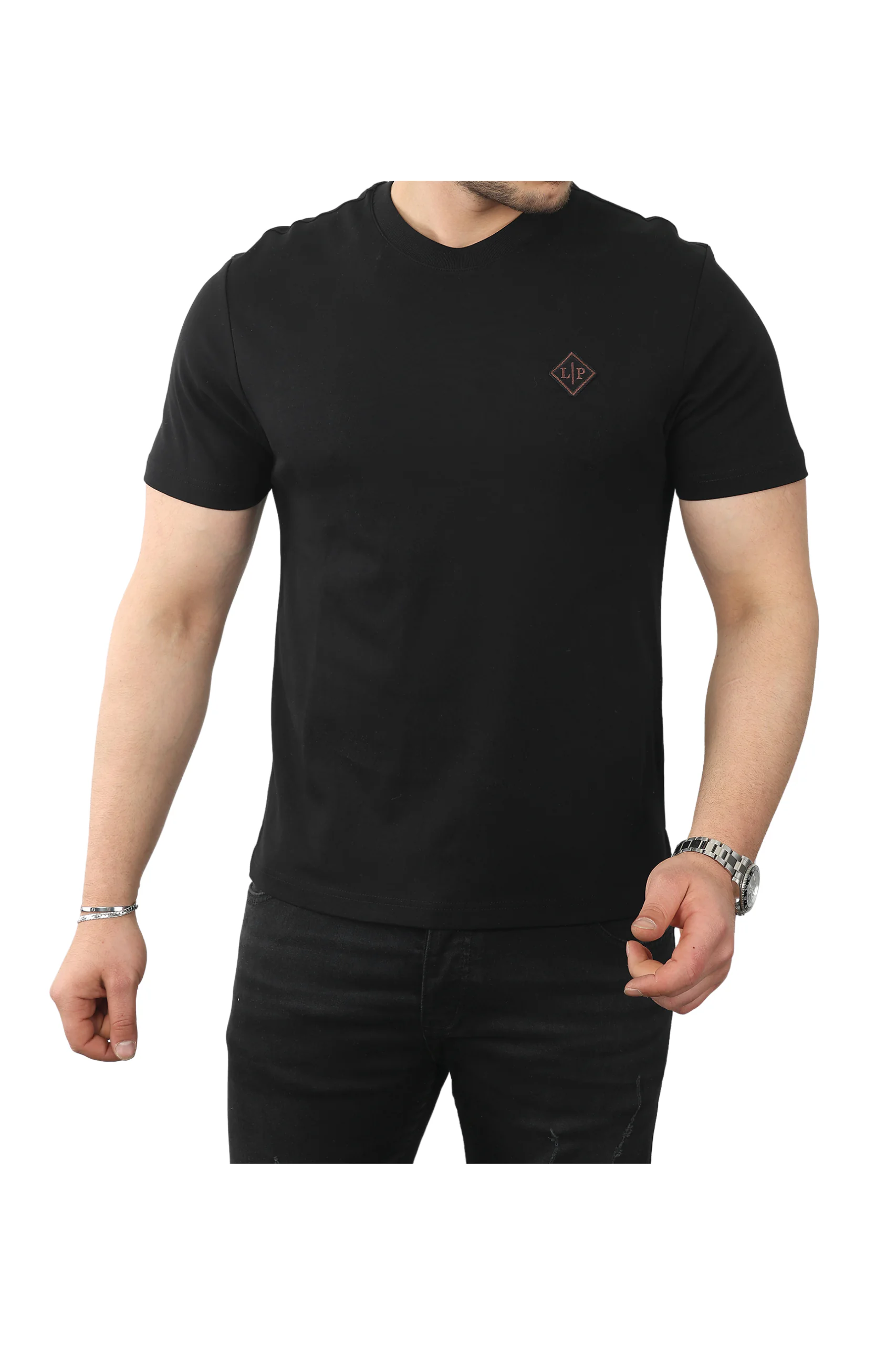 1 Loro Piana Men's T-Shirt in Black – Bild 1