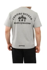 Chrome Heart Men's Cross Cemetery Graphic T-Shirt Grey – Bild 3