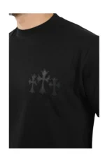 Chrome Heart Men's Cross Cemetery Graphic T-Shirt in Black – Bild 4